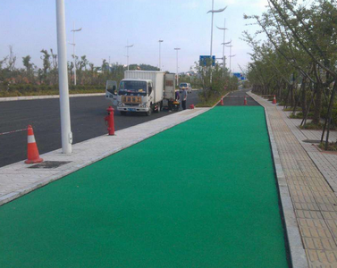 高速ETC陶瓷路面,沧晟陶瓷颗粒厂家介绍彩色防滑路面知识